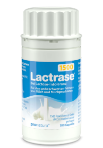 Lactrase 1500 Laktase Kapseln zur Einnahme bei Laktoseintoleranz
