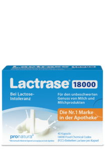Lactrase 18000 Laktase Kapseln zur Einnahme bei Laktoseintoleranz