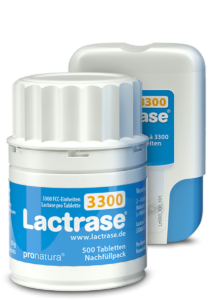 Lactrase 3300 Laktase Tabletten und Kapseln zur Einnahme bei Laktoseintoleranz