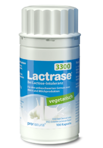Lactrase 3300 Laktase Kapseln zur Einnahme bei Laktoseintoleranz