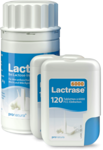 Lactrase 6000 Laktase Tabletten und Kapseln zur Einnahme bei Laktoseintoleranz